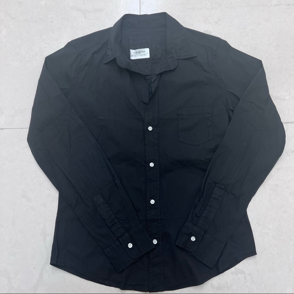 Frank & Eileen Black Long Sleeve Button Down